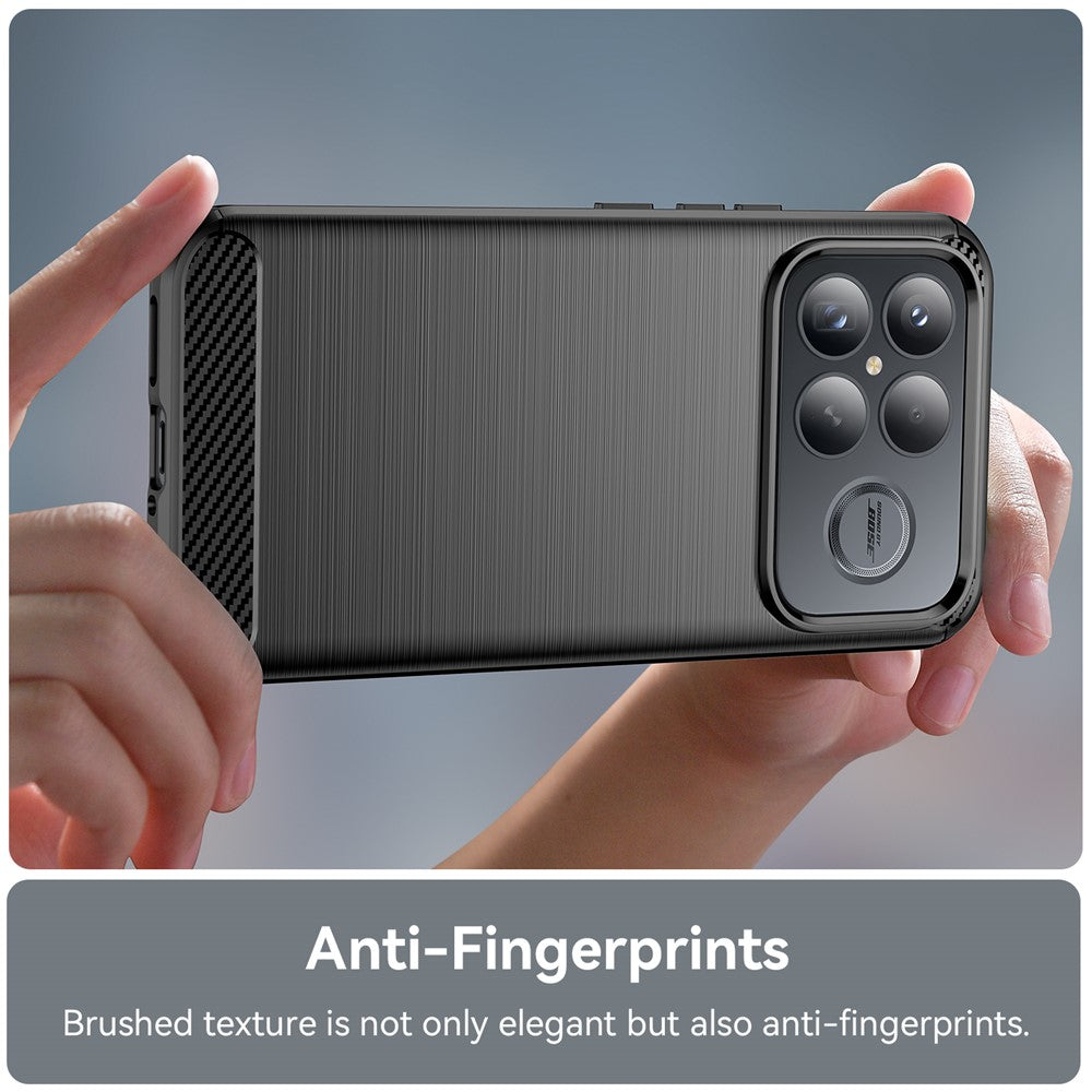 Puzdro pre Xiaomi Poco F8 Ultra, Techsuit, Carbon, Čierne