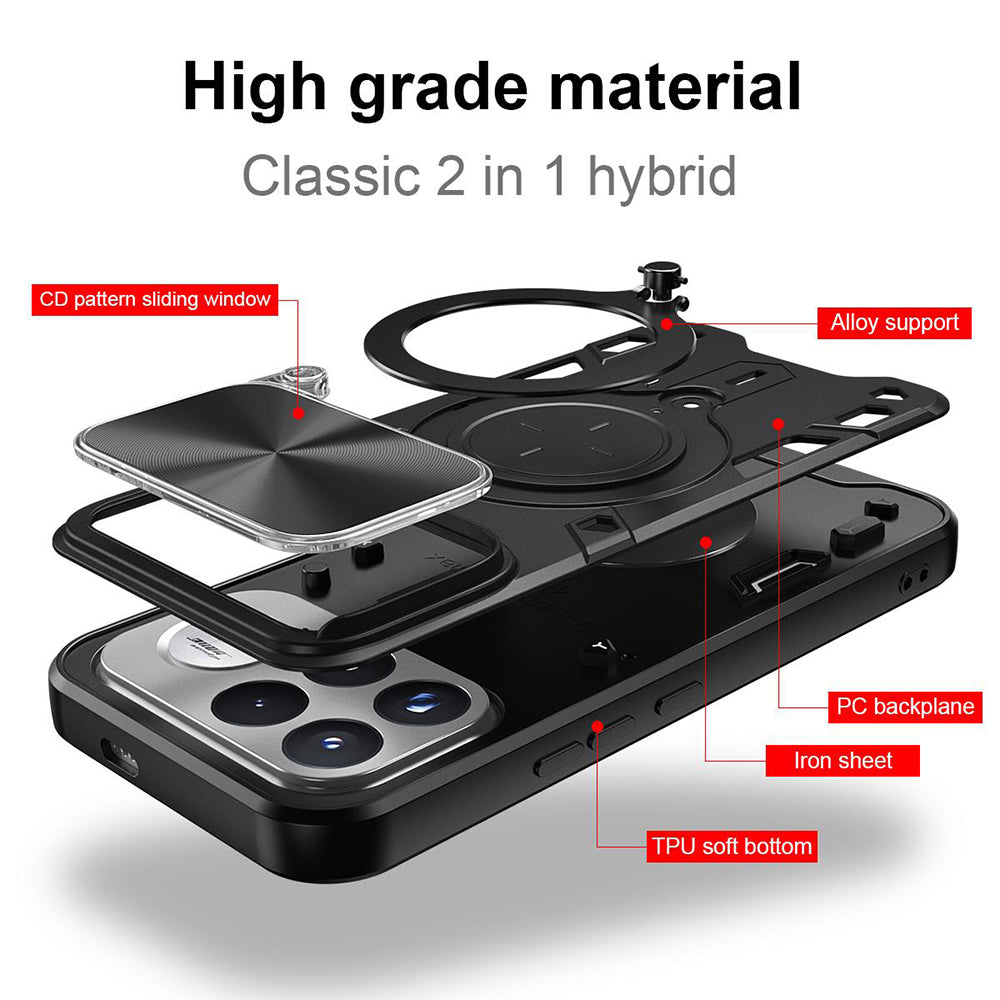 Puzdro pre Xiaomi Poco F9 Ultra, Techsuit, CamGuard Pro, čierne
