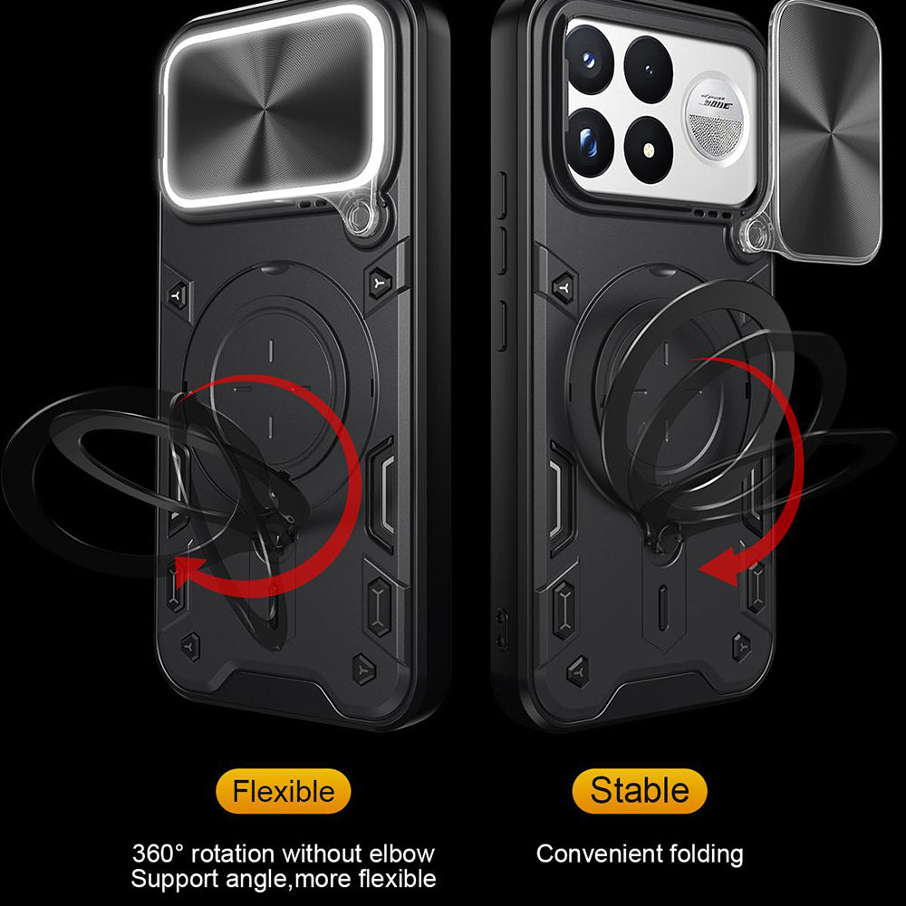 Puzdro pre Xiaomi Poco F9 Ultra, Techsuit, CamGuard Pro, čierne