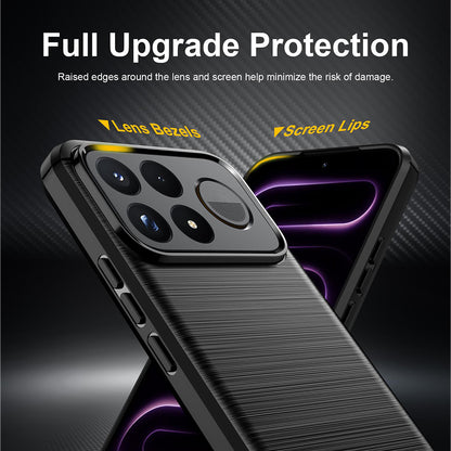 Puzdro pre Xiaomi Poco F9 Ultra, Techsuit, Carbon, čierne
