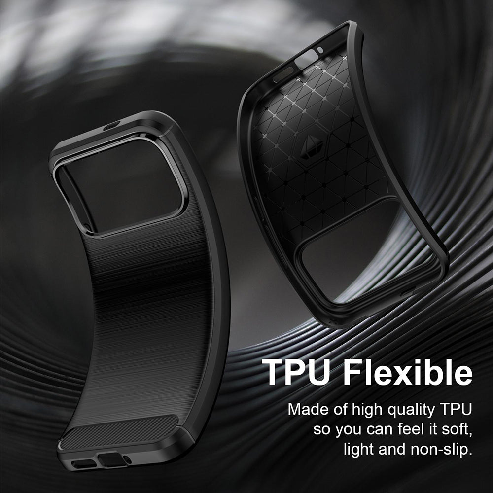 Puzdro pre Xiaomi Poco F9 Ultra, Techsuit, Carbon, čierne