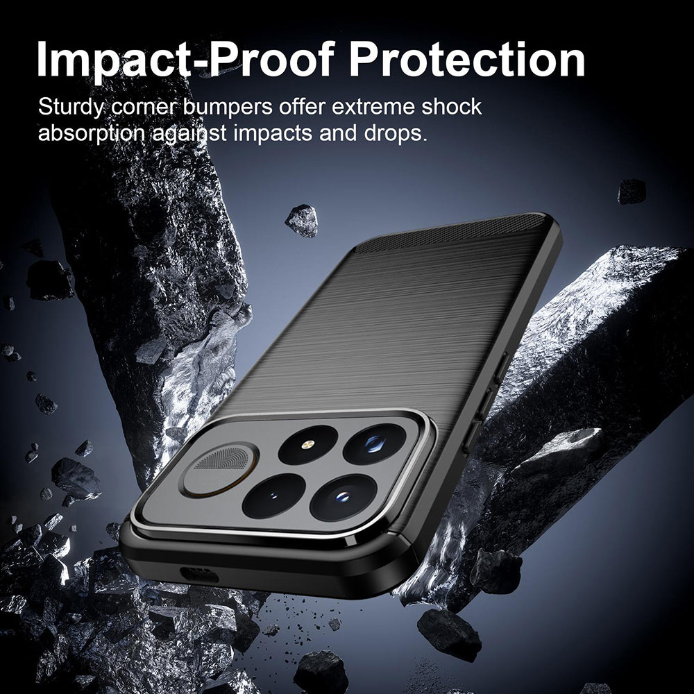 Puzdro pre Xiaomi Poco F9 Ultra, Techsuit, Carbon, čierne