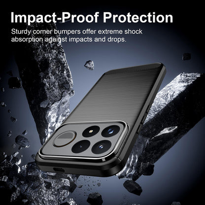 Puzdro pre Xiaomi Poco F9 Ultra, Techsuit, Carbon, čierne