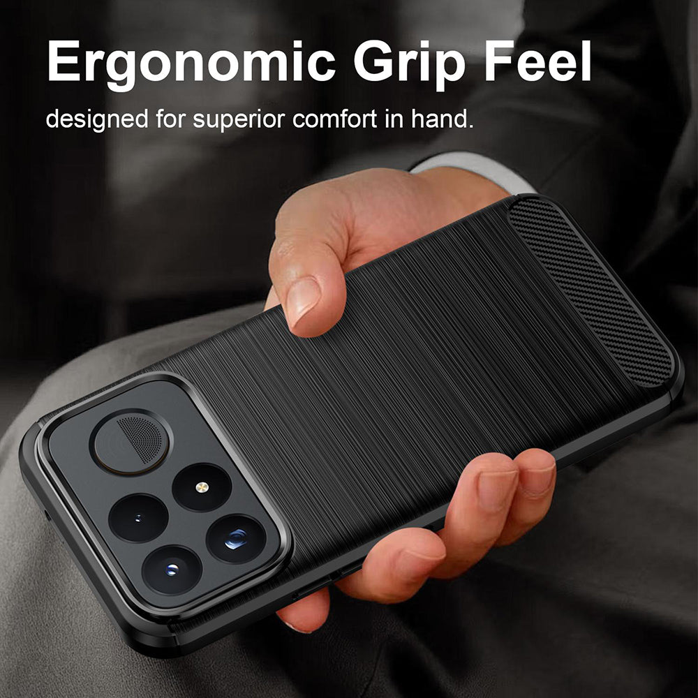 Puzdro pre Xiaomi Poco F9 Ultra, Techsuit, Carbon, čierne