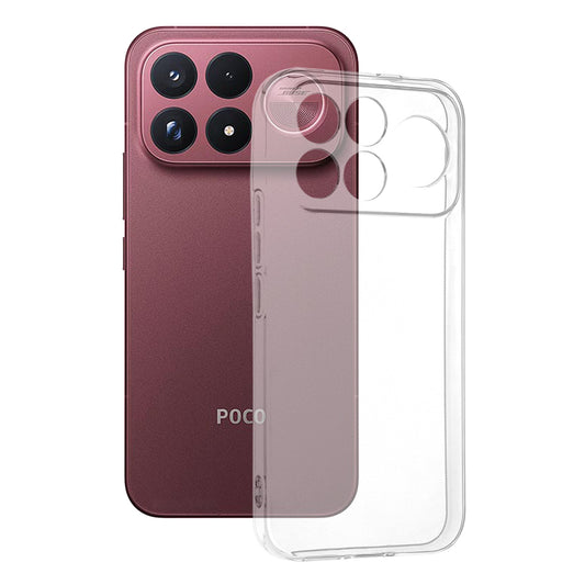 Puzdro pre Xiaomi Poco F9 Ultra, Techsuit, Priehľadné, Transparentné