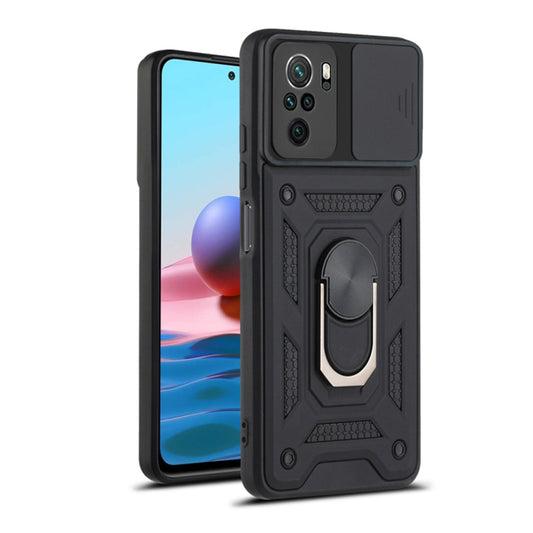 Puzdro pre Xiaomi Poco M5s / Redmi Note 10S / Note 10, Techsuit, CamShield, Čierna