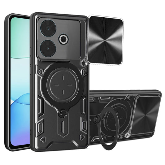 Puzdro pre Xiaomi Poco M6 4G / Redmi 13, Techsuit, CamGuard Pro, Čierna