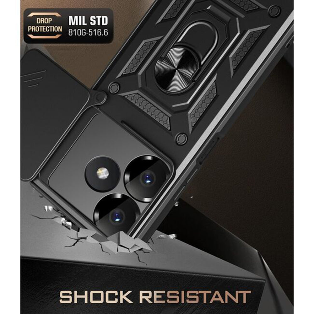 Puzdro pre Xiaomi Poco M6 4G / Redmi 13, Techsuit, CamShield, Modrá