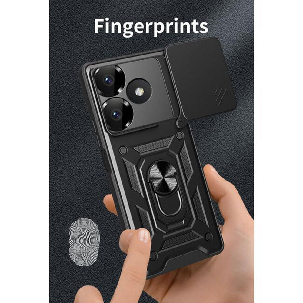 Puzdro pre Xiaomi Poco M6 4G / Redmi 13, Techsuit, CamShield, Modrá