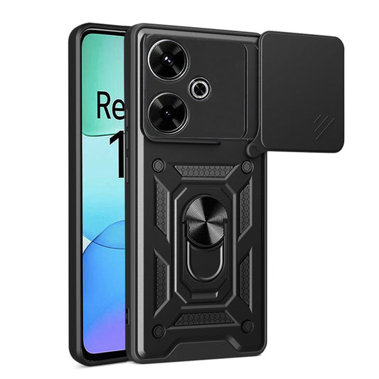 Obal na Xiaomi Poco M6 4G / Redmi 13, Techsuit, CamShield, čierny