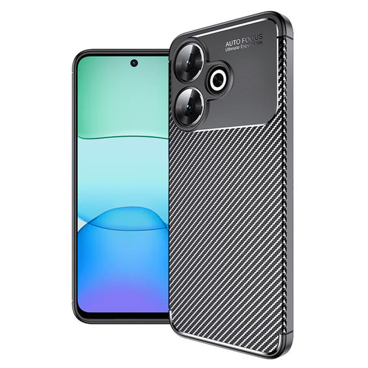 Puzdro pre Xiaomi Poco M6 4G / Redmi 13, Techsuit, CarbonFiber, Čierne