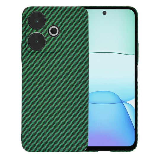 Puzdro pre Xiaomi Poco M6 4G / Redmi 13, Techsuit, Carbonite FiberShell, Zelené