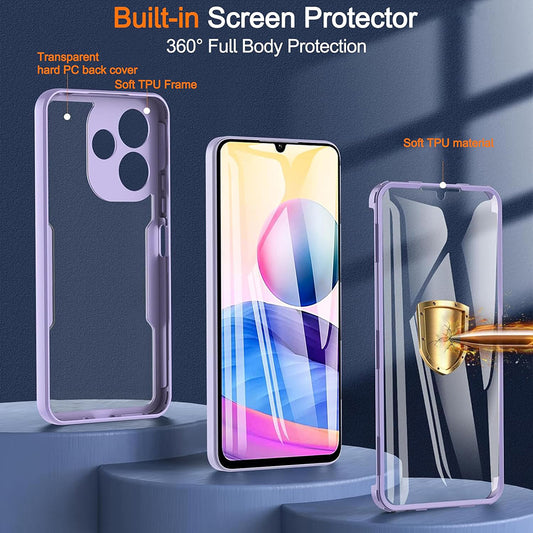 Puzdro pre Xiaomi Poco M6 4G / Redmi 13, Techsuit, ColorVerse 360, Čierna