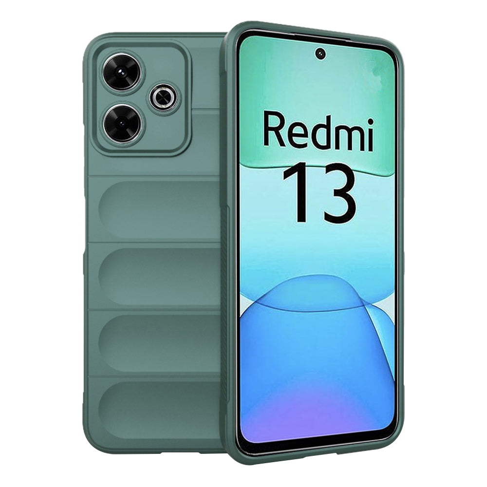 Puzdro pre Xiaomi Poco M6 4G / Redmi 13, Techsuit, Magic Shield, Zelená