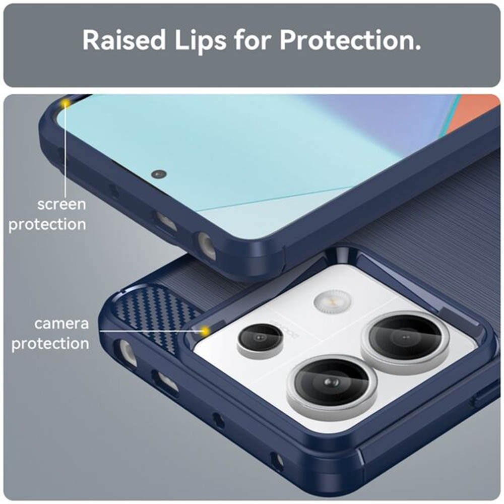 Case for Xiaomi Poco M7 Pro 5G, Techsuit, Carbon, Black