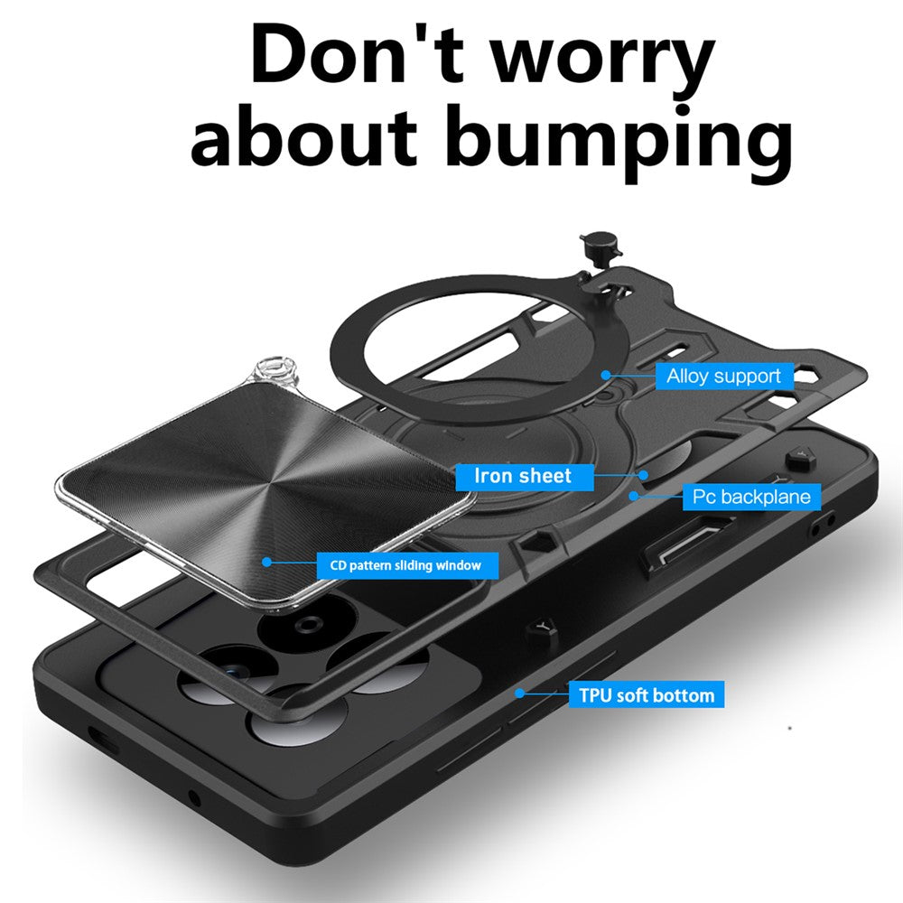 Puzdro pre Xiaomi Poco M8 Pro / Redmi Note 15 Pro+ 5G, Techsuit, CamGuard Pro, Ružové