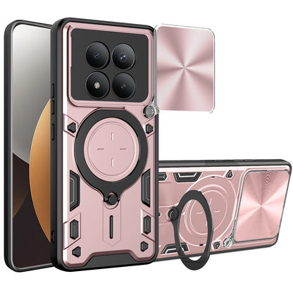 Puzdro pre Xiaomi Poco M8 Pro / Redmi Note 15 Pro+ 5G, Techsuit, CamGuard Pro, Ružovo Zlaté