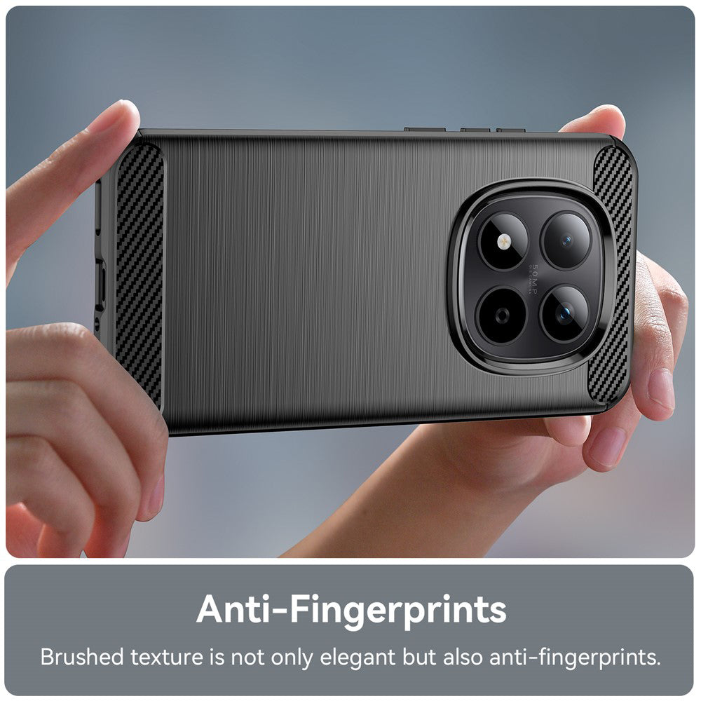 Puzdro pre Xiaomi Poco M8 Pro / Redmi Note 15 Pro+ 5G, Techsuit, Carbon, Čierne