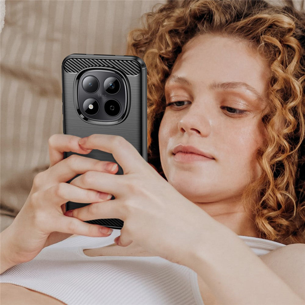 Puzdro pre Xiaomi Poco M8 Pro / Redmi Note 15 Pro+ 5G, Techsuit, Carbon, Čierne