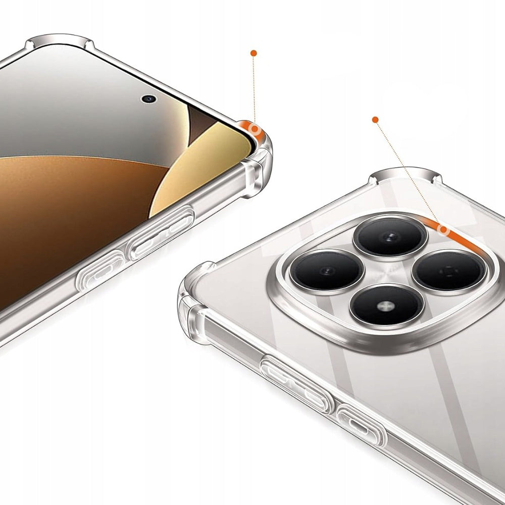 Puzdro pre Xiaomi Poco M8 / Redmi Note 15 5G / Note 15 4G, Techsuit, Shockproof Clear, Transparentné