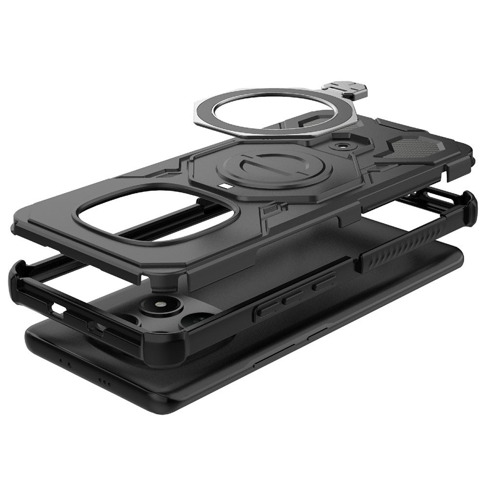 Puzdro pre Xiaomi Poco M8 / Redmi Note 15 5G, Techsuit, Carbon Shield Pro, Biela