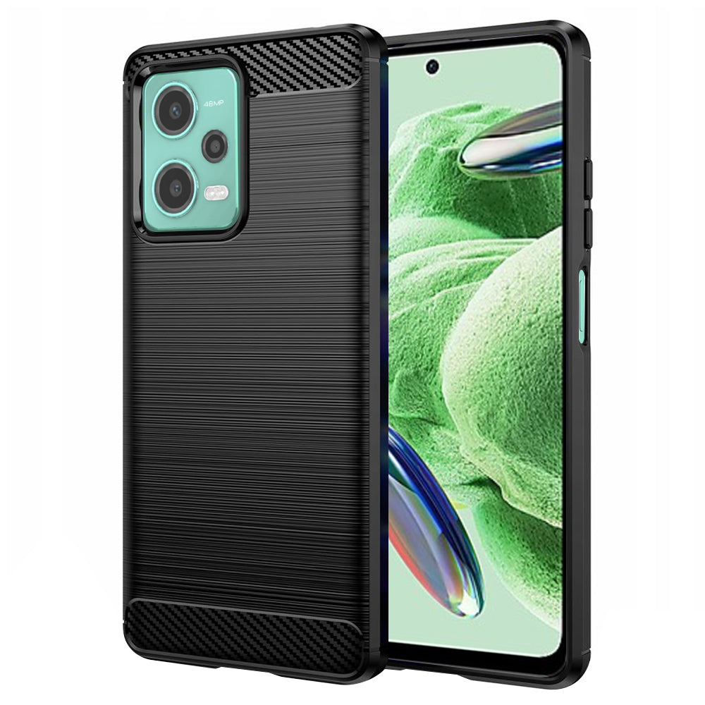 Puzdro pre Xiaomi Poco X5 / Note 12 5G, Techsuit, Karbón, Čierne