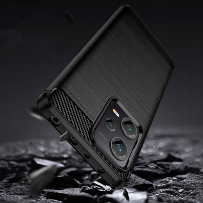 Puzdro pre Xiaomi Poco X5 / Note 12 5G, Techsuit, Karbón, Čierne