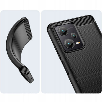 Puzdro pre Xiaomi Poco X5 / Note 12 5G, Techsuit, Karbón, Čierne