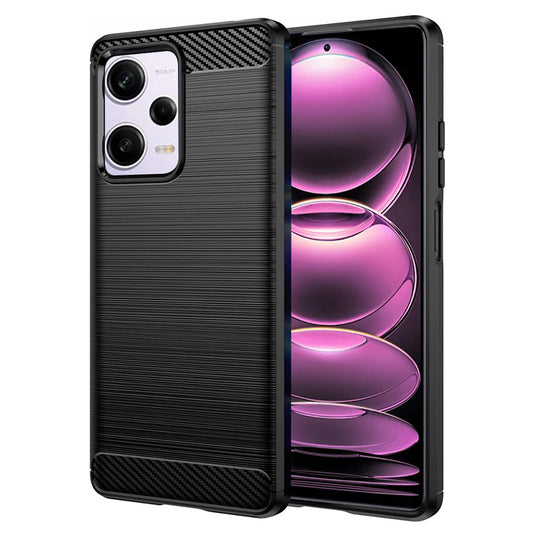 Puzdro pre Xiaomi Poco X5 Pro / Redmi Note 12 Pro 5G, Techsuit, Karbón, Čierne