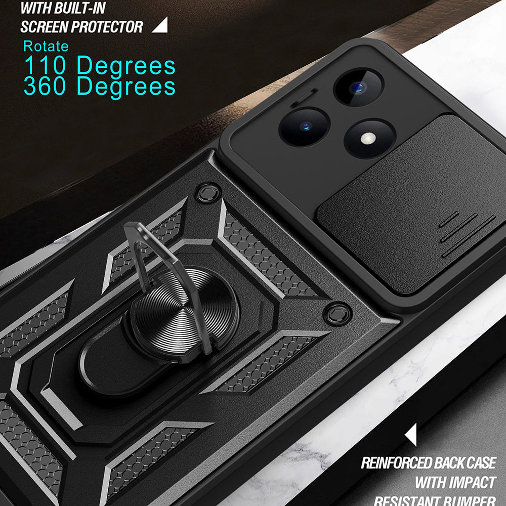 Puzdro pre Xiaomi Poco X6 / Note 13 Pro 5G, Techsuit, CamShield, Čierne