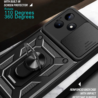 Puzdro pre Xiaomi Poco X6 / Note 13 Pro 5G, Techsuit, CamShield, Čierne