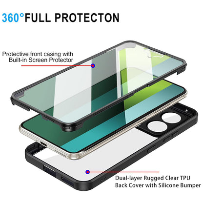 Puzdro pre Xiaomi Poco X6 / Note 13 Pro 5G, Techsuit, ColorVerse 360, Čierna