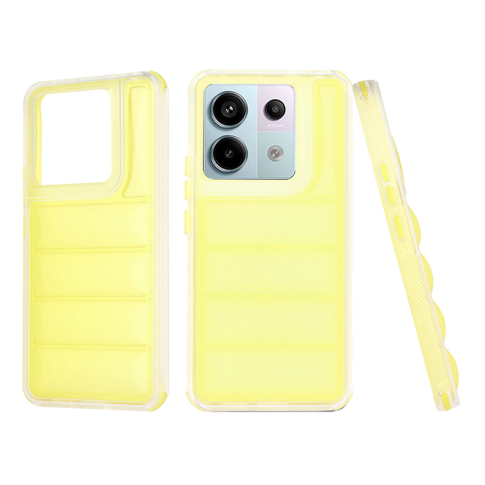 Puzdro pre Xiaomi Poco X6 / Note 13 Pro 5G, Techsuit, Wave Shield, Žltá