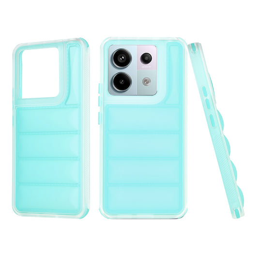 Puzdro pre Xiaomi Poco X6 / Note 13 Pro 5G, Techsuit, Wave Shield, Tyrkysové