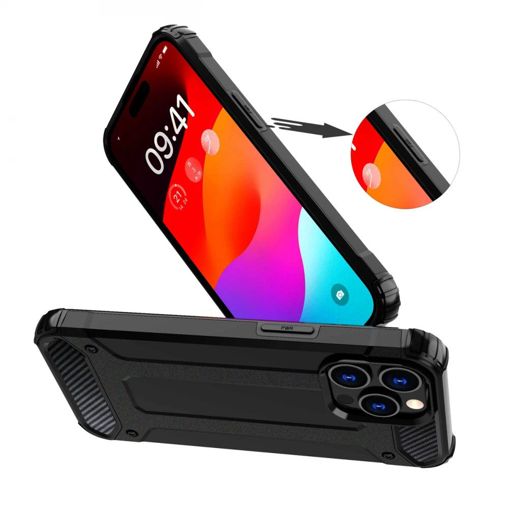 Puzdro pre Xiaomi Poco X7 / Note 14 Pro 5G, Techsuit, Hybrid Armor, Čierne