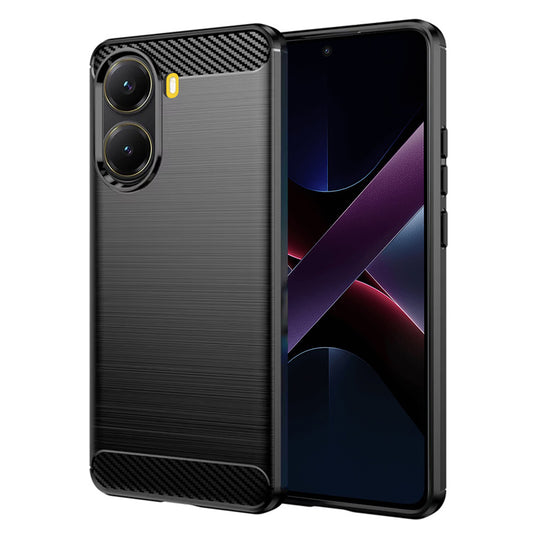 Puzdro pre Xiaomi Poco X7 Pro, Techsuit, Karbón, Čierne