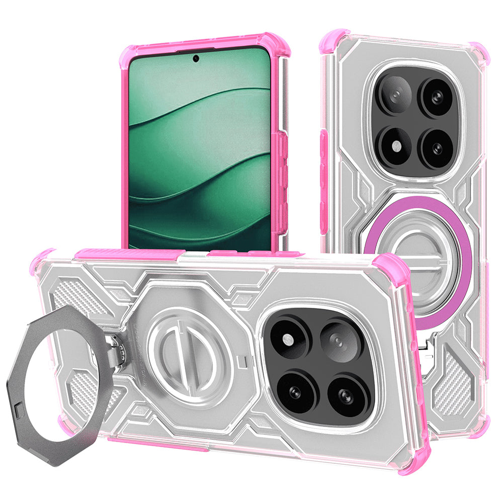Puzdro pre Xiaomi Poco X7 / Redmi Note 14 Pro 5G, Techsuit, Carbon Shield Pro, Ružová