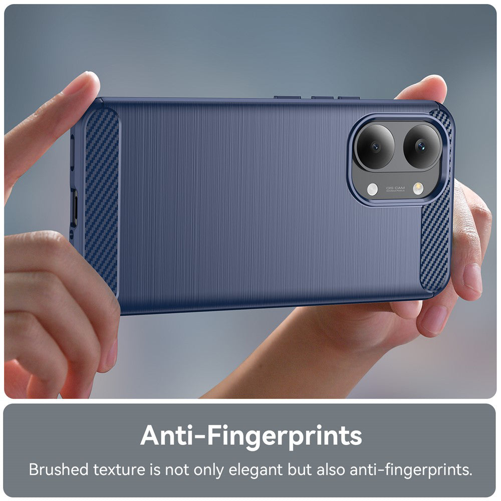 Puzdro pre Xiaomi Poco X8 Pro Max, Techsuit, Karbón, Modrá