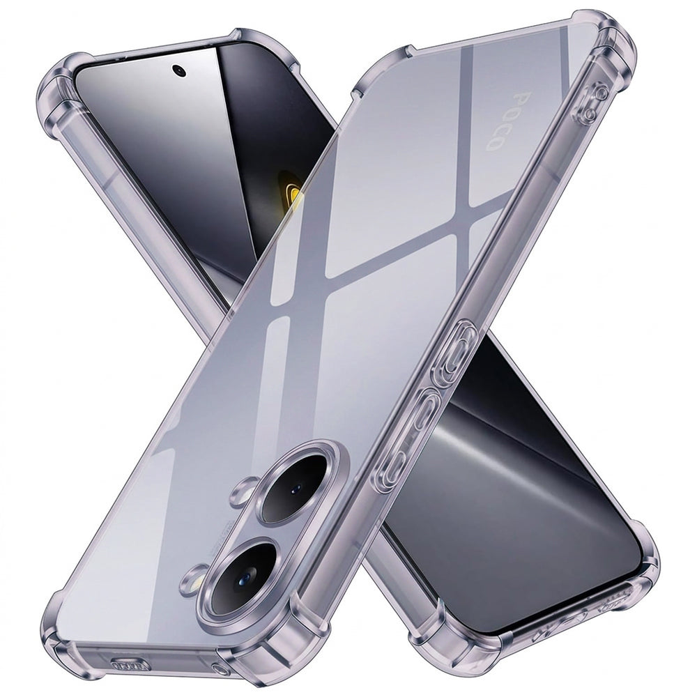 Obal na Xiaomi Poco X8 Pro Max, Techsuit, priehľadný odolný proti otrasom, dymový