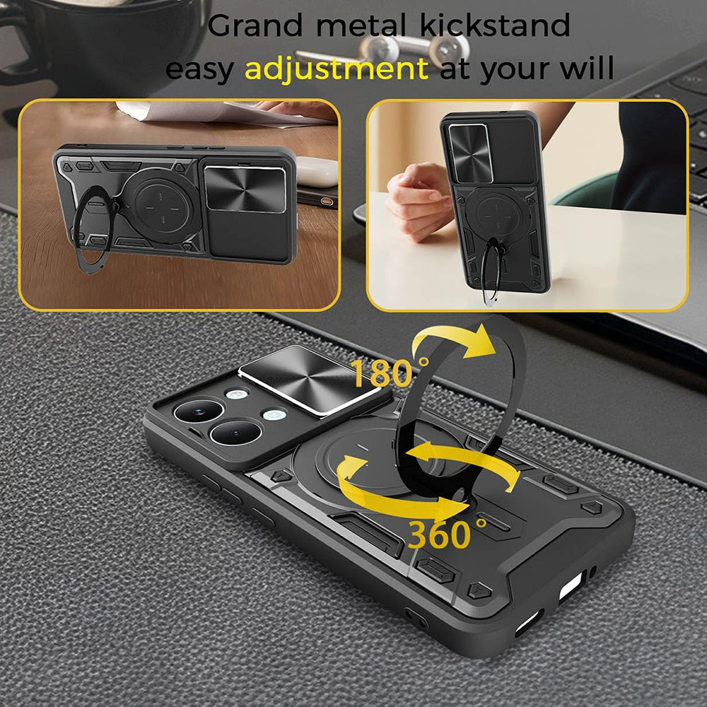 Puzdro pre Xiaomi Poco X8 Pro, Techsuit, CamGuard Pro, Čierne