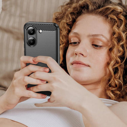 Puzdro pre Xiaomi Poco X8 Pro, Techsuit, Carbon, Čierne