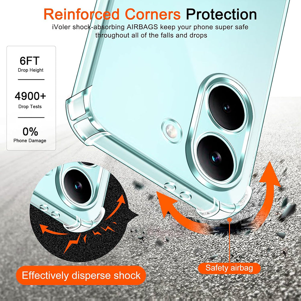 Case for Xiaomi Poco X8 Pro, Techsuit, Shockproof Clear, Transparent