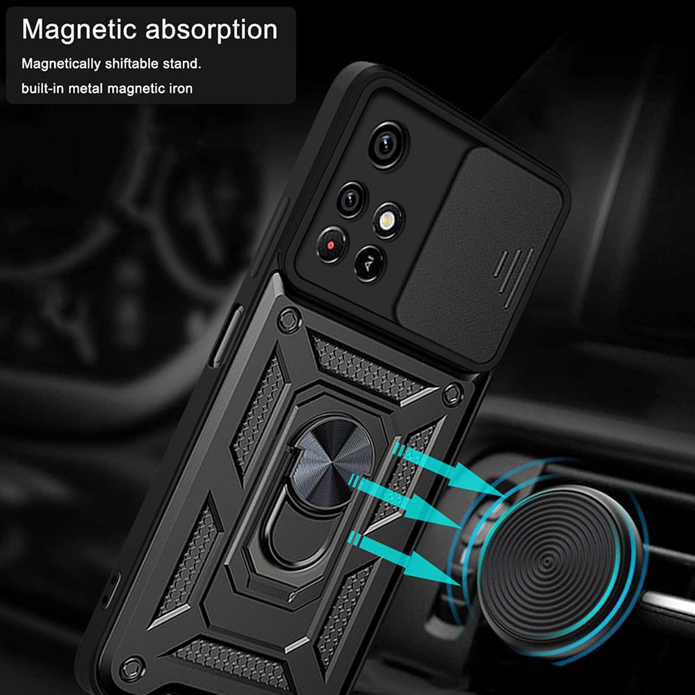 Puzdro pre Xiaomi Redmi 10 2022 / 10 (2021), Techsuit, CamShield, Čierna