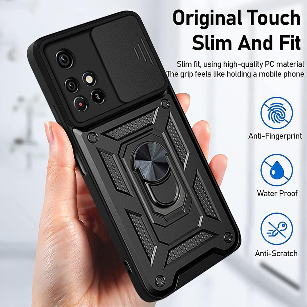 Puzdro pre Xiaomi Redmi 10 2022 / 10 (2021), Techsuit, CamShield, Čierna