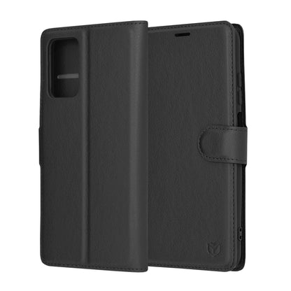 Puzdro pre Xiaomi Redmi 10 2022 / 10 (2021), Techsuit, kožené folio, čierne