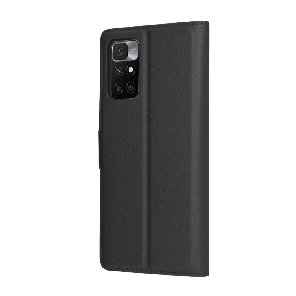Puzdro pre Xiaomi Redmi 10 2022 / 10 (2021), Techsuit, kožené folio, čierne