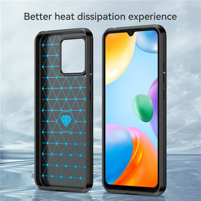 Case for Xiaomi Redmi 10C, Techsuit, Carbon, Black