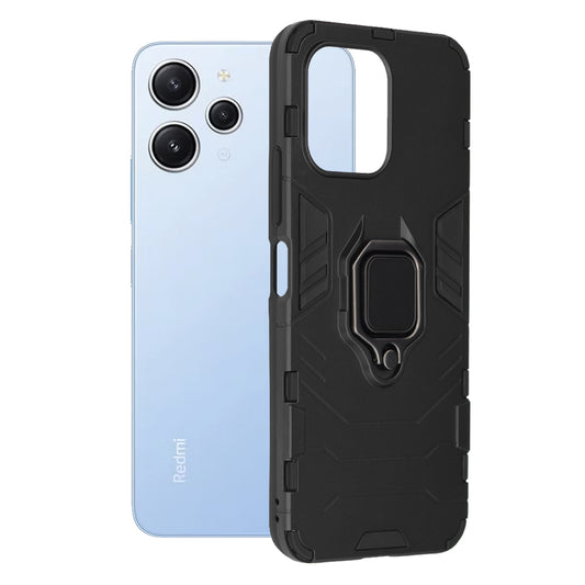 Puzdro pre Xiaomi Redmi 12 5G / 12, Techsuit, Shield, Čierne