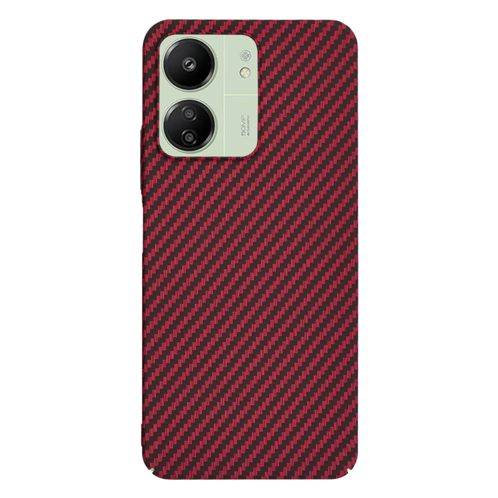 Puzdro pre Xiaomi Redmi 13C 5G / 13C / Poco C65, Techsuit, Carbonite FiberShell, Červené