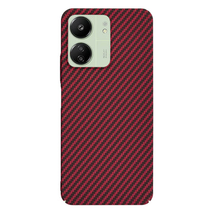Puzdro pre Xiaomi Redmi 13C 5G / 13C / Poco C65, Techsuit, Carbonite FiberShell, Červené